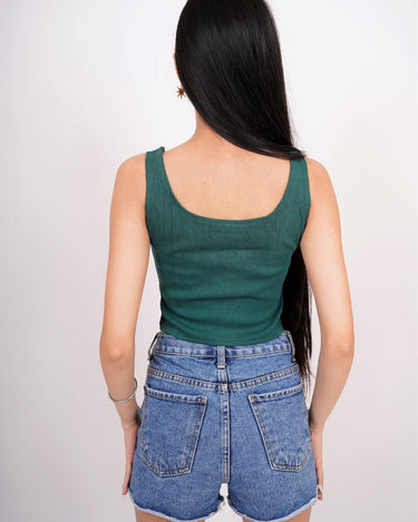 Deep V neck Tank Top - BurgerBae