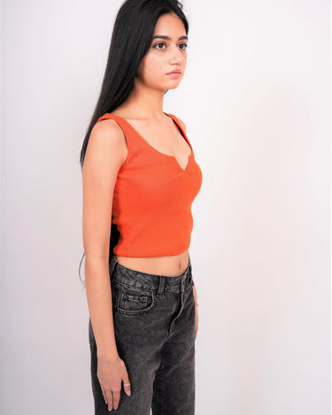 Deep V neck Tank Top - BurgerBae